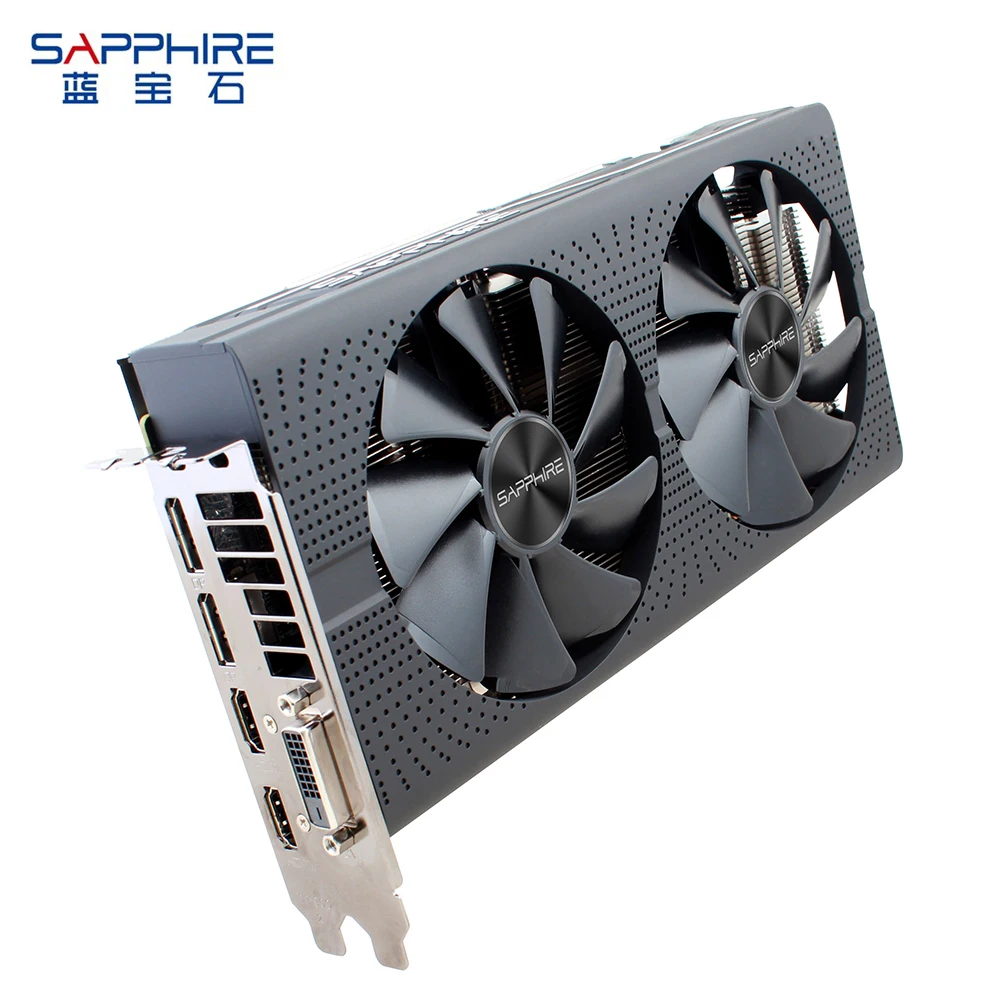 Видеокарта SAPPHIRE AMD Radeon RX570 8 ГБ видеокарта б/у GDDR5 256bit PCI Express 3 0 для игрового ПК |