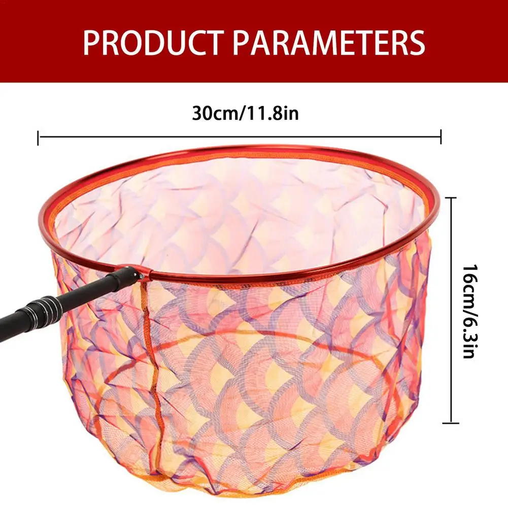 Сеть рыболовная из алюминиевого сплава 8 мм с карманным кольцом | Спорт и
