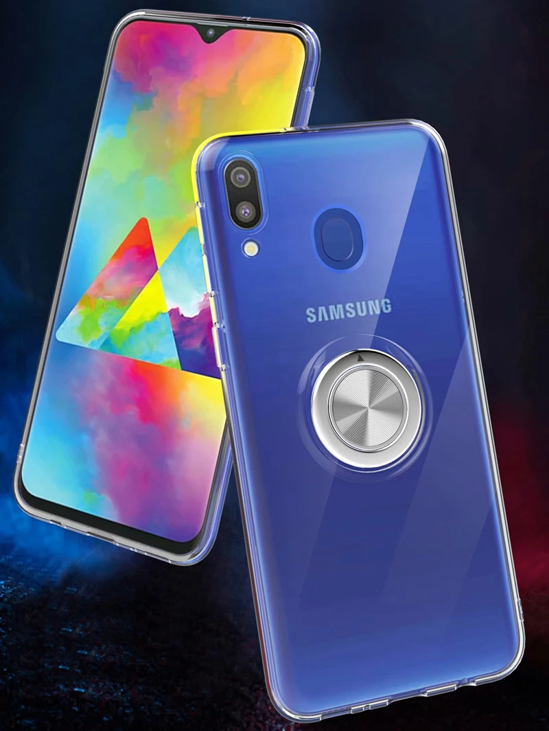 Для samsung Galaxy A20E чехол, мягкий ультра тонкий прозрачный держатель с кольцом, автомобильный Магнитный чехол для телефона s для samsung Galaxy A20E Fundas Coque