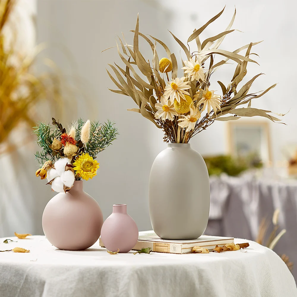 Скандинавская ваза для украшения дома в стиле Моранди стеклянные высушенные