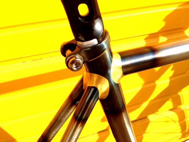 Винтажная рамка для шоссейного велосипеда с медным покрытием 700C фиксированная