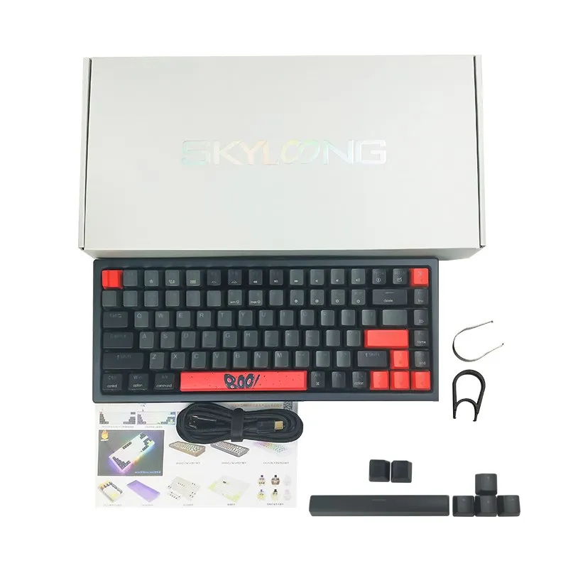 skyloong mechanical keyboard gateron red yellow switch gaming accessories sk84 84 keys hot swappable gaming keyboard for desktop free global shipping