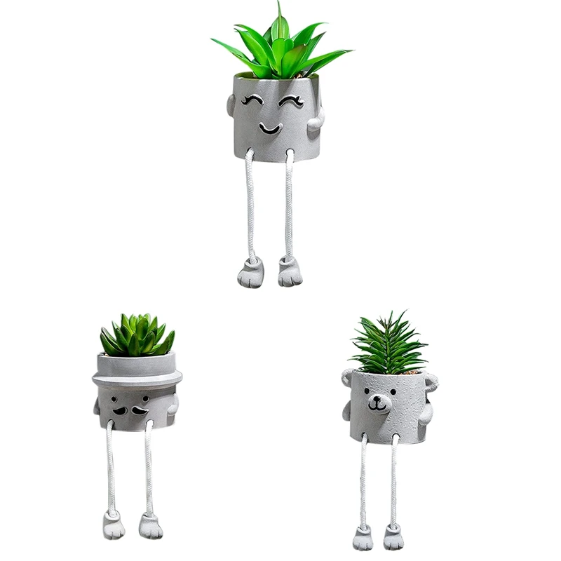 

Горячая Распродажа, искусственное растение, милые подвесные ножки, керамическое искусственное украшение для настольной полки