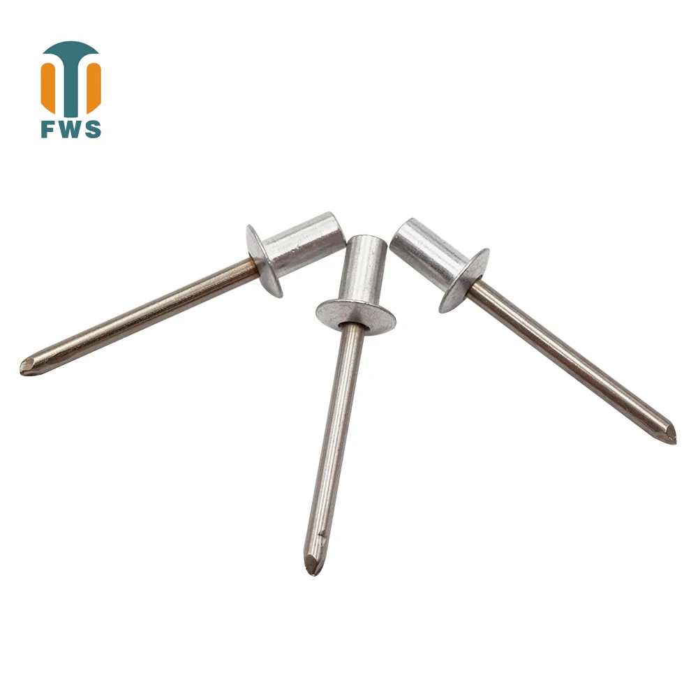 M3 M3.2 заклепки из алюминия и стали GB/T 12615 1 DIN EN ISO 15973 с круглой головкой закрытые