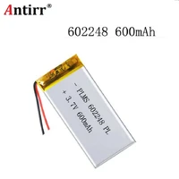 3 7v 600mah 602248 lithium polymer li po rechargeable li ion battery for mp3 mp4 mp5 gps psp vedio game toys