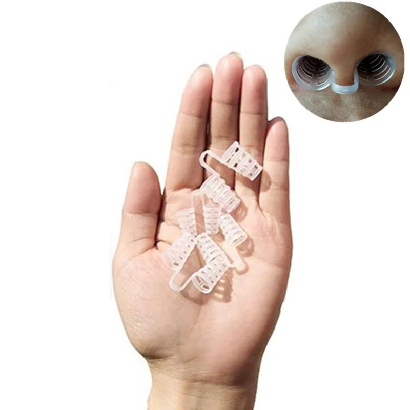 

Hot Sale Anti Snoring Silicone Nose Clip Magnetic Stop Snoring Nose Clips Anti-Snoring Apnea Sleeping Aid Device 5pcs