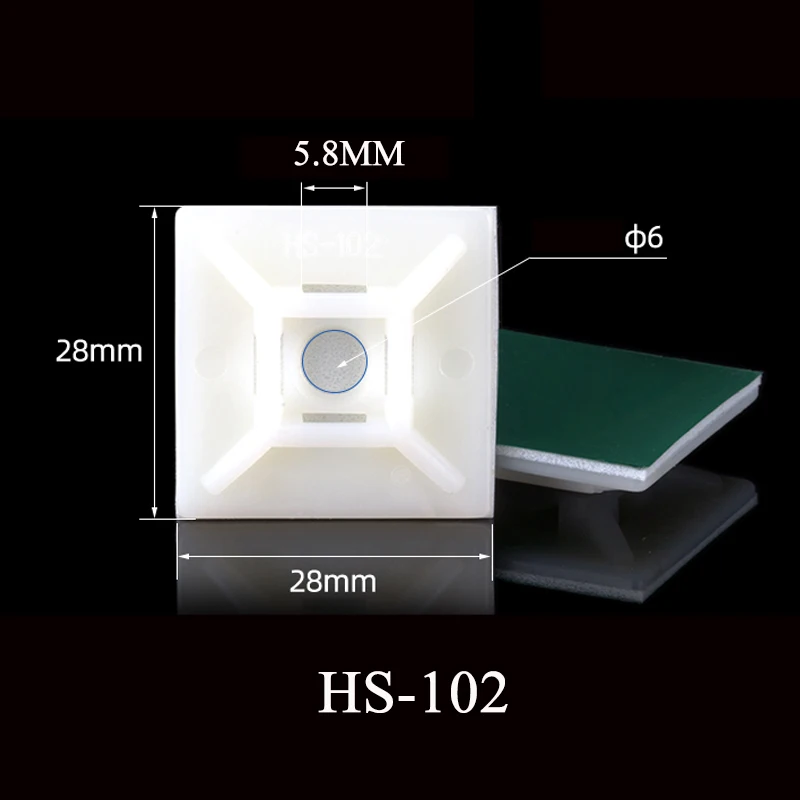 Самоклеящийся кабель шт./упак. белый 50 базовые крепления на молнии настенный