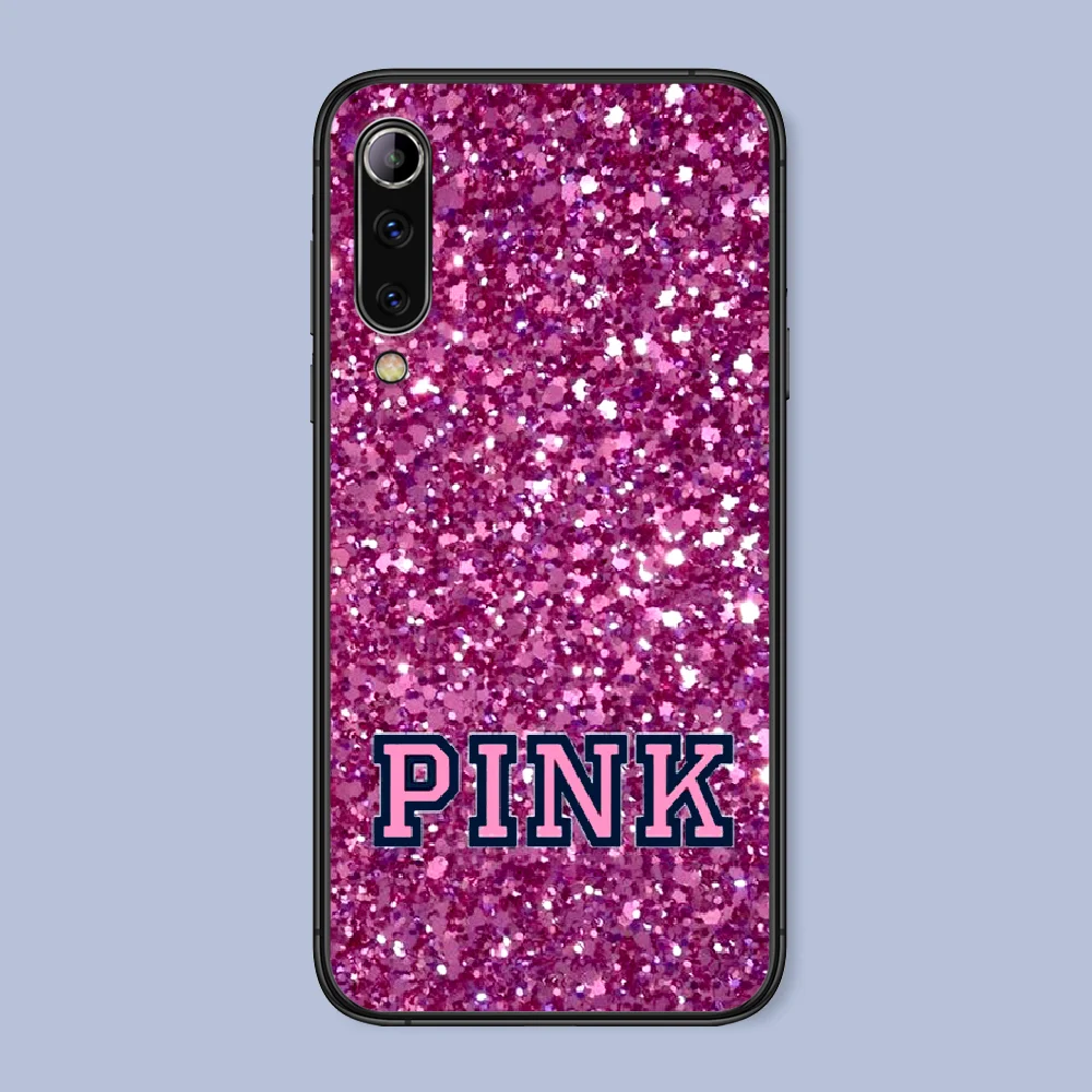 

Luxury Pink Brand Phone Case For Xiaomi Mi Note 10 A3 9 MAX 3 A2 8 9 Lite Pro Ultra black Funda Painting Shell Luxury Etui