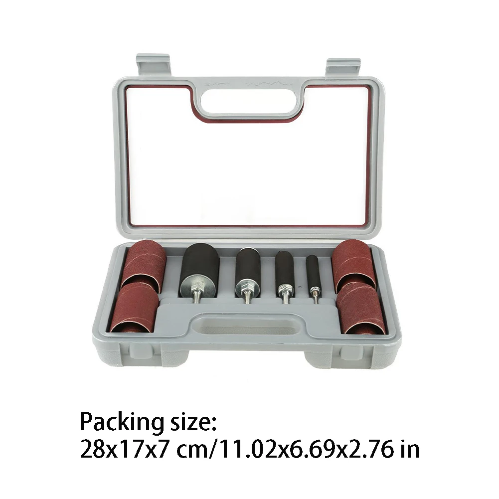 

20pcs/Set Drum Sander Spindle Sanding Drum Self-Tightening Rotary Tool Accessories For Drill Press Knife Sharpening Accessories