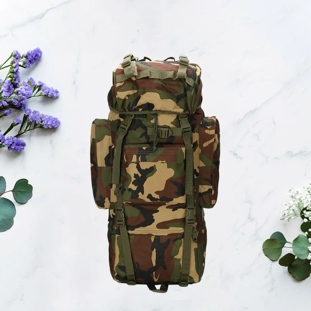 

Mountain Climbing Backpack Multifunctional Large Capacity Simple Storage Backpack for Outdoor (65L Camouflage Color)