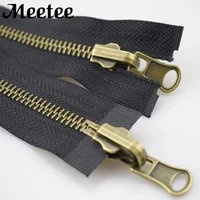 2pcs 80 120cm eco friendly fashion double slider metal zippers reversible jacket coat zipper zip for sewing diy accessories