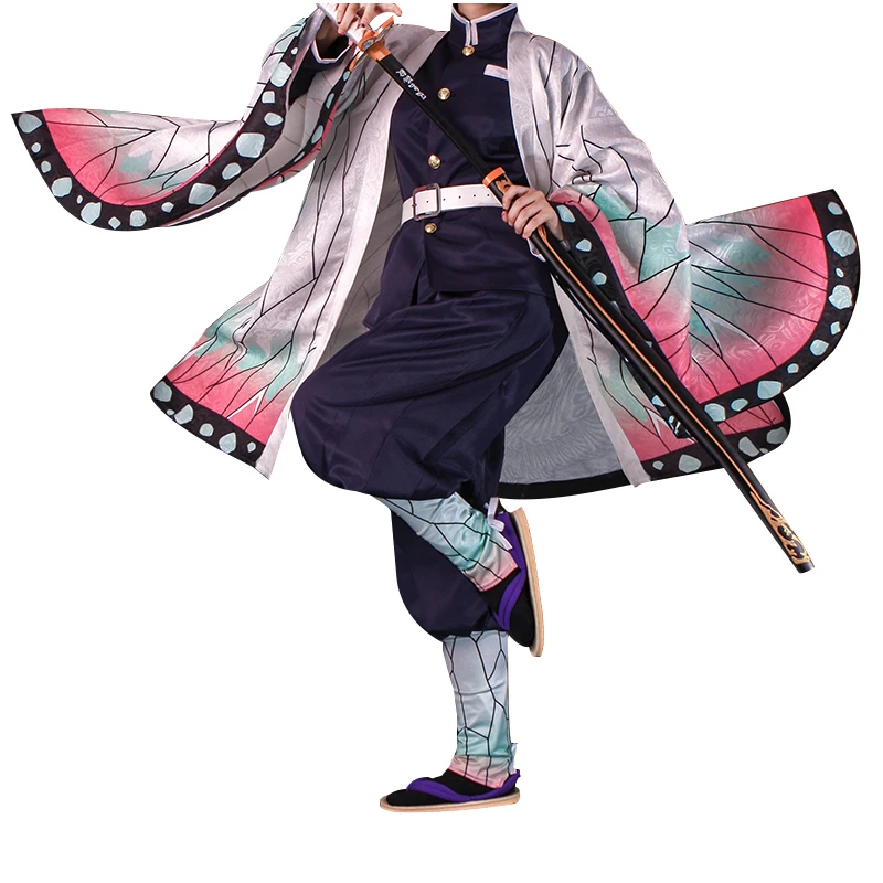 Костюм для косплея Kimetsu no Yaiba костюм рассекающий демонов шинобу полный комплект H|