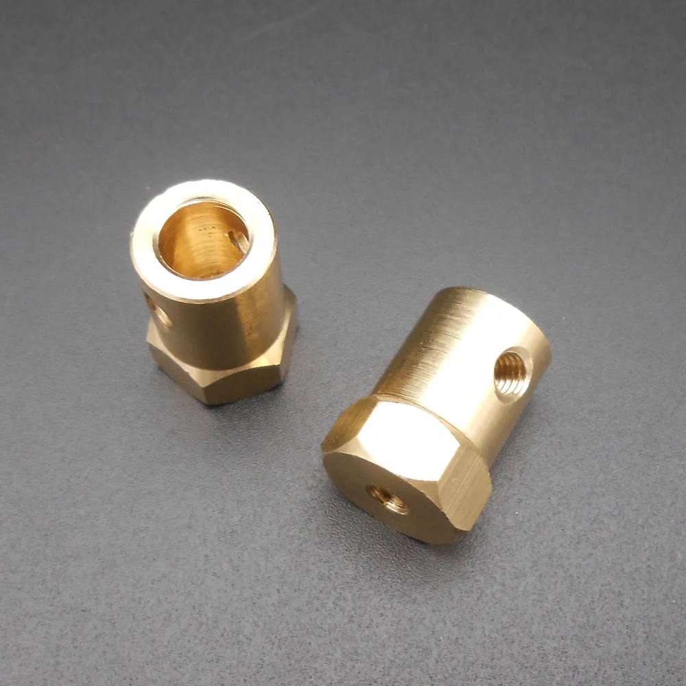 2 шт. X 12 мм шестигранный из латуни для вала мотора Соединительная муфта 3 17 4 5 6 7 8 L =