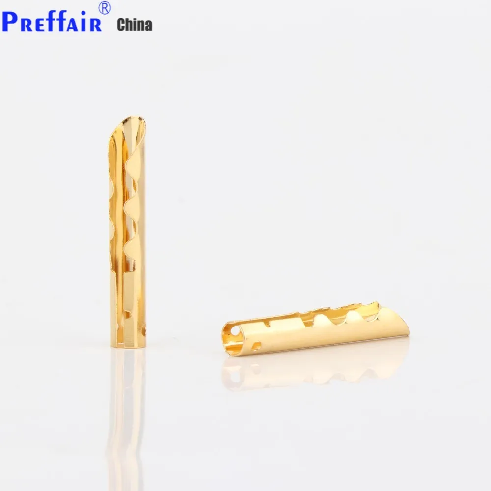 

12pcs VB432G Gold Copper Audio BFA Z-Type 4mm Banana Plug Speaker Cable Connector