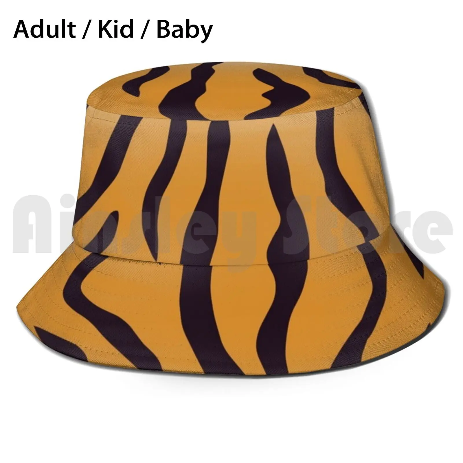 

Tiger Stripes - Sun Hat Foldable UV Protection Exotic Animals Animal Fur Leopard Tiger Tigers