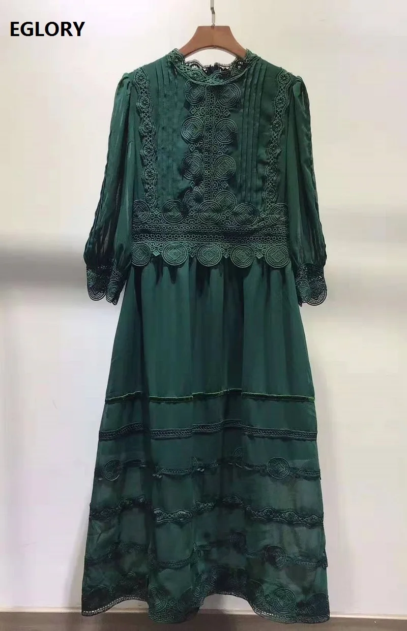 Женское ажурное вечернее платье макси зеленое красное черное белое до щиколотки