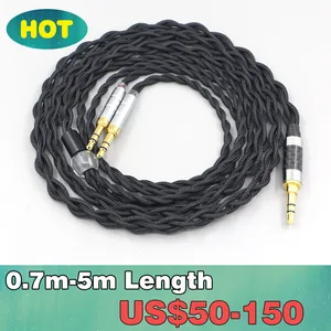 pure 99 silver inside headphone nylon cable for hifiman sundara ananda he1000se he6se deva he400se arya he 35x edition xs free global shipping