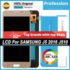 100% Оригинальный 5,2 ''дисплей для Samsung Galaxy J5 2016 J510 J510F J510FN ЖК-дисплей с сенсорным экраном дигитайзер Запасные части + Сервисный пакет