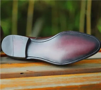 Роскошная обувь для мужчин sipriks мужская кожаная коричневого цвета с двойными