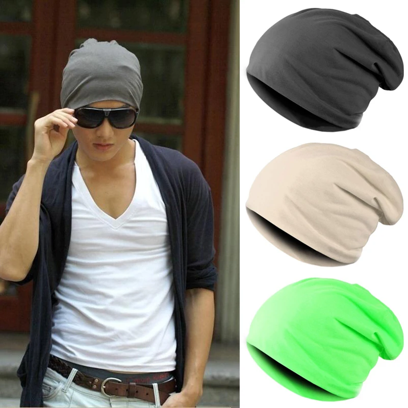 

Striped Beanies Hat For Men Four Seasons Unisex Summer Thin Knitted Beanie Men's Multifunction Hedging Cap For Male Kerchief