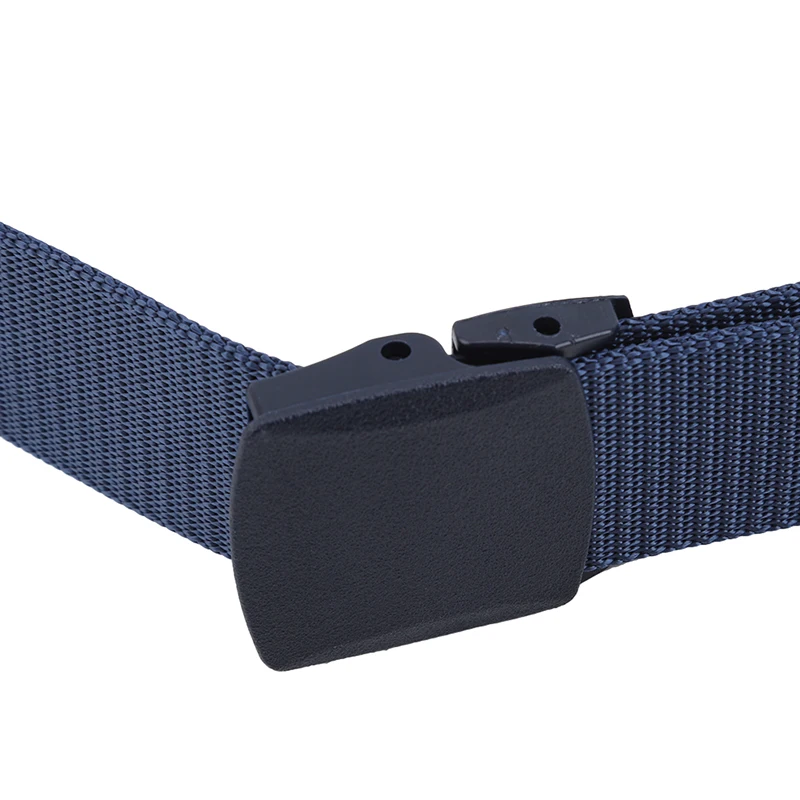 

New Men's Black Silver Navy Nylon Fabric Canvas Belt 48.82*1.38