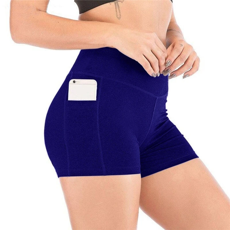 

High Waist Fitness Sports Short Legging For Feminine Jogging Beach Athletic Casual Skinny Elastic Stretchy Solid Color Leggings