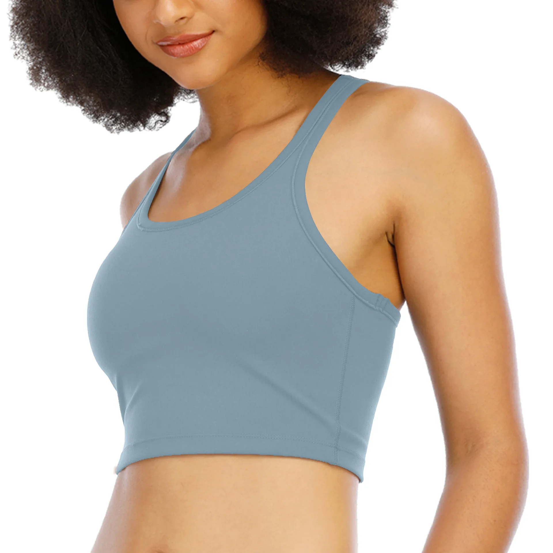 

Seamless Yoga Bra Women Sports Tank Top Running Fitness Vest Beauty Back Shockproof Solid No Steel Ring Workout Gym Clothes