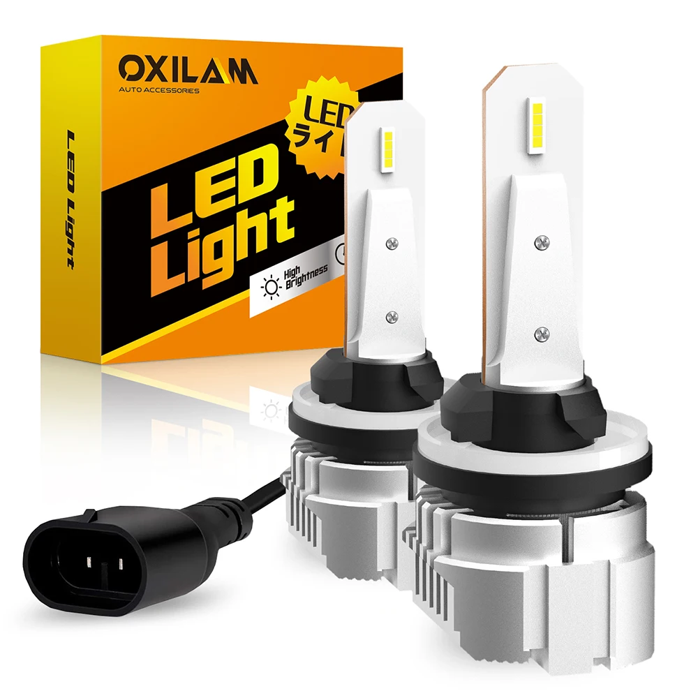 

OXILAM 2pcs 880 H27 LED Fog Light Bulbs H27W/1 CSP LED Chips Daytime Running Lights Car DRL Lamps 2000Lm 6500K Super White 12V