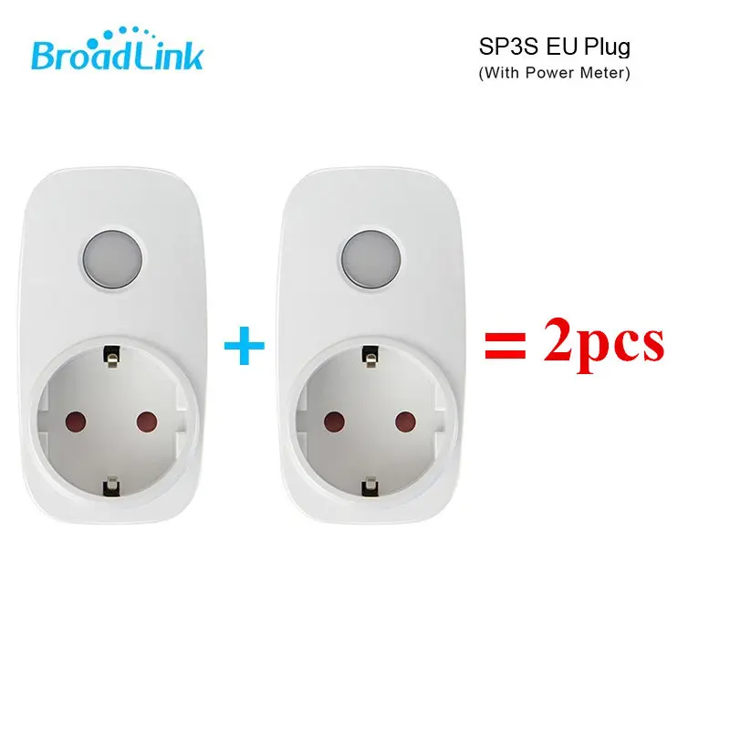 2 Pcs SP3S EU Broadlink S1 концентратор умный дом хост совместим с S2C датчик двери RF433 датчик движения беспроводной wifi удаленный датчик сигнализации - Цвет: 2 Pcs SP3S EU