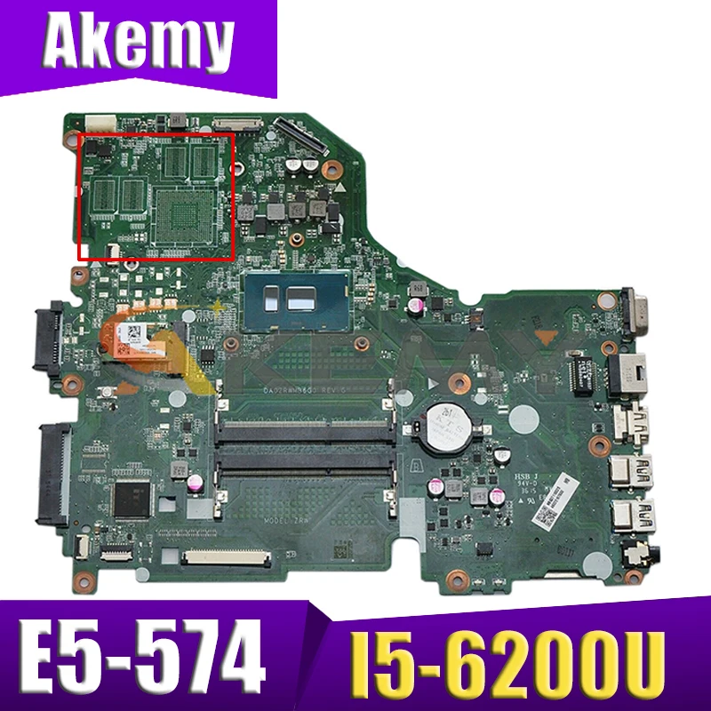 

DA0ZRWMB6G0 E5-574 F5-572 V3-575G V3-575 системная плата для ноутбука Acer Aspire F5-572G E5-574G, системная плата с процессором I5-6200U