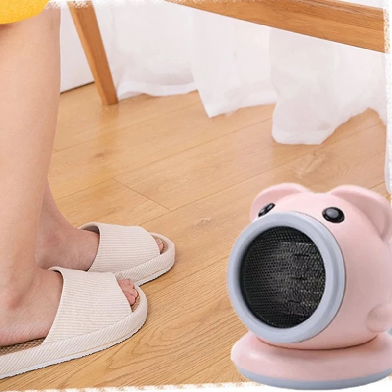 

Mini Heater Household Small Desktop Can Shake Head Electric Heater Dormitory Bedroom Heater Office Heating Tool
