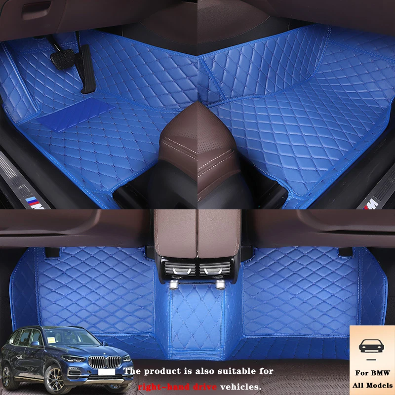 kalaisike Custom car floor mats for BMW all models X3 X1 X4 X5 X6 Z4 f30 f10 f11 f25 f15 f34 e46 e90 e60 e84 e83 e70 e53 g30 e34