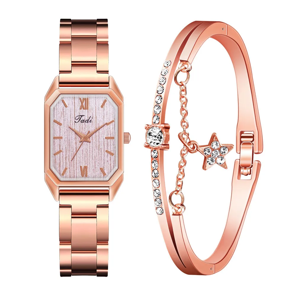 

Relojes Para Mujer Ladies Rose Gold Steel Belt Watch Luxury Watches Quartz Wrist Watch Marble Dial Casual Bracelet Bayan Kol Saa