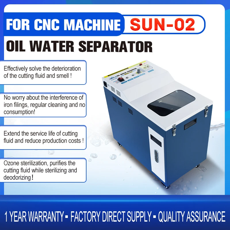 

Coolant Tramp Oil Filter Cutting Fluid Belt Oil Skimmer SUN-02 Water Oil Separator Machine CNC Tool