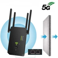 gaming 2 4g 5g wifi repeater wireless ac1200mbps extender signal booster wps encryption 4 antennas router long range amplifier