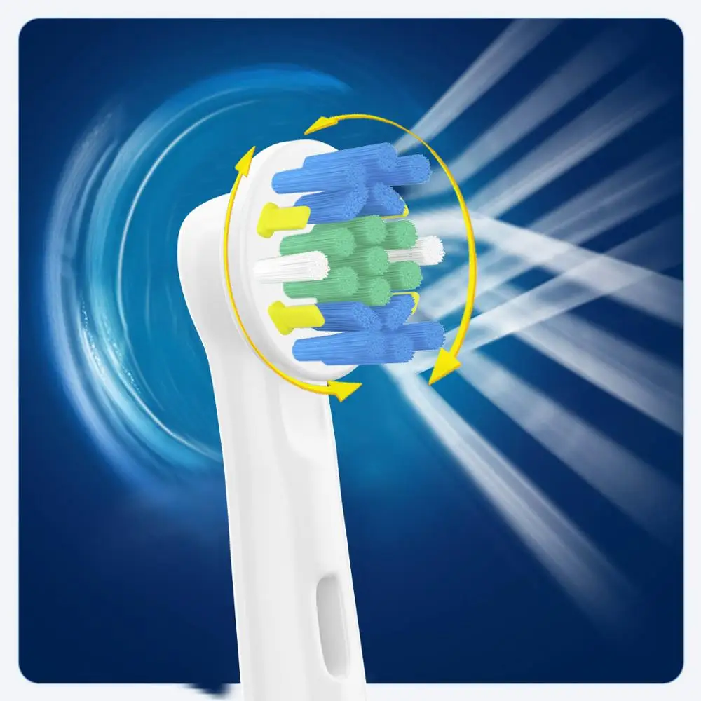 4 шт Насадки для зубных щеток Oral B насадки заправки pro 600650 1000 2000 2500 FlossAction