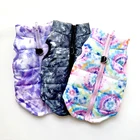 Зимняя одежда для собак с принтом Tie-dye, ветрозащитный жилет для собак, пуховик, одежда для щенков, маленьких собак, теплая одежда для чихуахуа, костюм для домашних животных