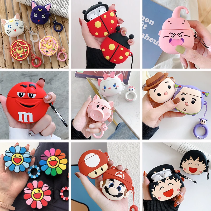 Стильная футболка с изображением персонажей видеоигр Супер Марио Bros Apple Airpods