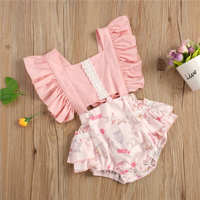 Платье для маленьких девочек без рукавов с лямкой на шее низким вырезом спине