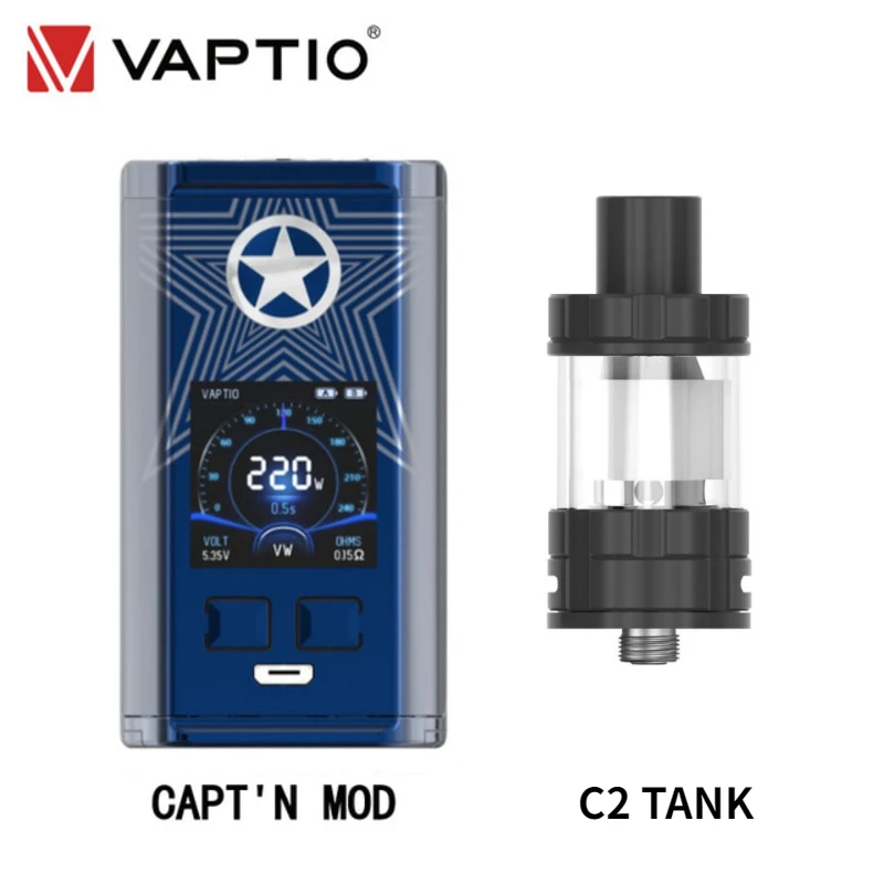 [Доставка из Великобритании] Электронная сигарета Vaptio capт 220 Вт с атомайзером Turbo