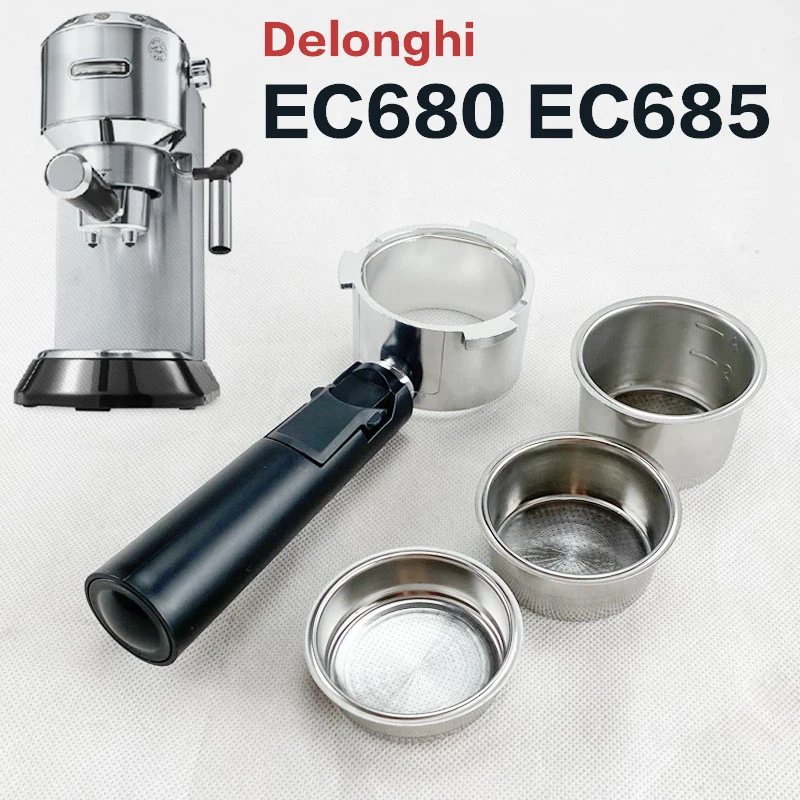 

Coffee Bottomless Portafilter 51mm For Delonghi EC680/EC685 Replacement Filter Basket Espresso Machine Accessory Barista Tools