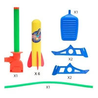 kids air pressed stomp rocket pedal games outdoor sports kids league launchers step pump skittles children foot family game toy
