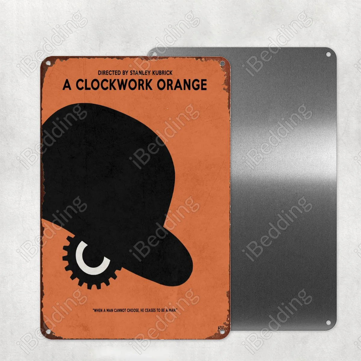 

Заводные оранжевые винтажные металлические знаки 20x30 см на заказ, номерные знаки, ретро-табличка, железная живопись, домашний декор