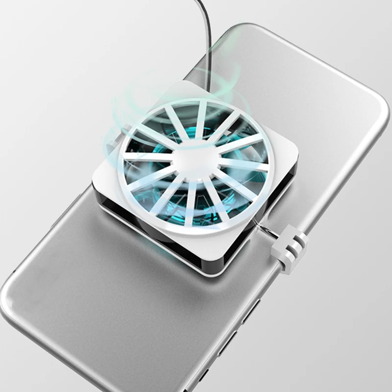 Мобильный телефон кулер универсальный игровой портативный rgb вентилятор