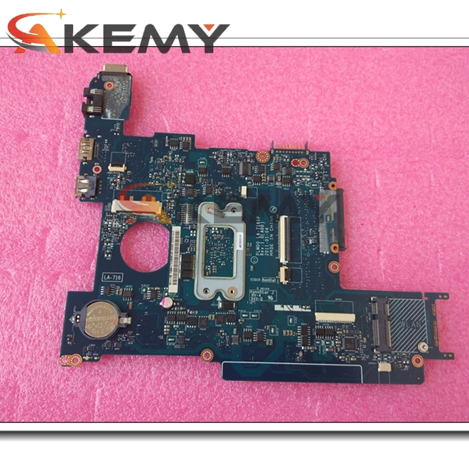 Материнская плата для ноутбука Dell M102Z, 100% новая, CN-0P9HYN 0P9HYN P9HYN PLM00 LA-7161P, оснащенная процессором AMD E350, проверена и работает исправно.