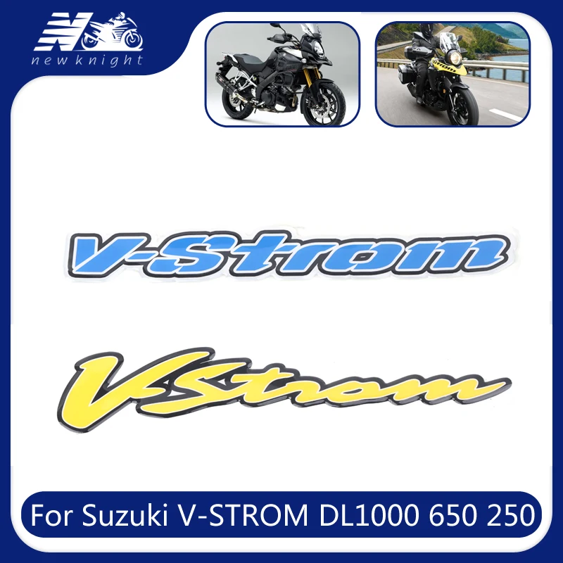 

For Suzuki V-Strom DL250 650 1000xt 1050 Motorcycle Trunk Luggage Aluminum Case Panel 3D Stickers Decal Protector Fairing Emblem