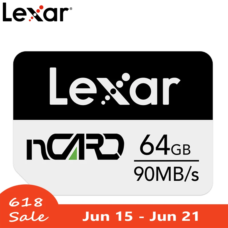 Карта памяти Lexar NM 90 МБ/с./с 128 ГБ Nano для Huawei Mate20 Pro X P30 Nova5 с USB3.1 Type c|Карты памяти| |