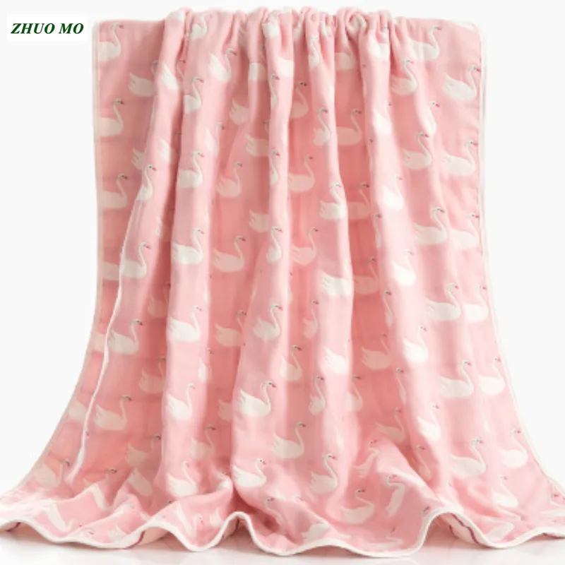 

Cute crane cotton blanket high quality large towel Children's gift cover soft for home cloth Throw On Sofa Bed sheets blanket