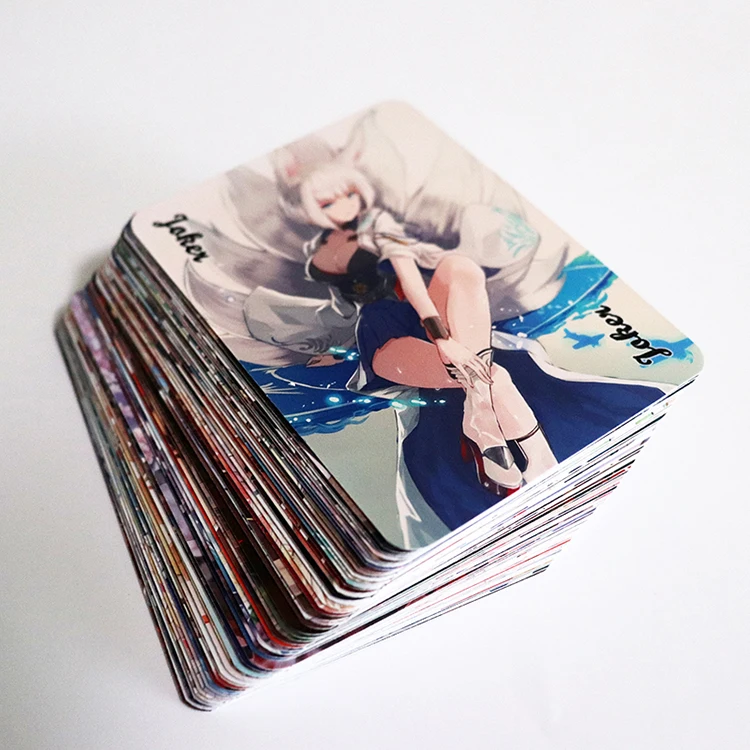 54 шт./компл. карты для покера из аниме коготь Лейн игрушечные бумажные игральные