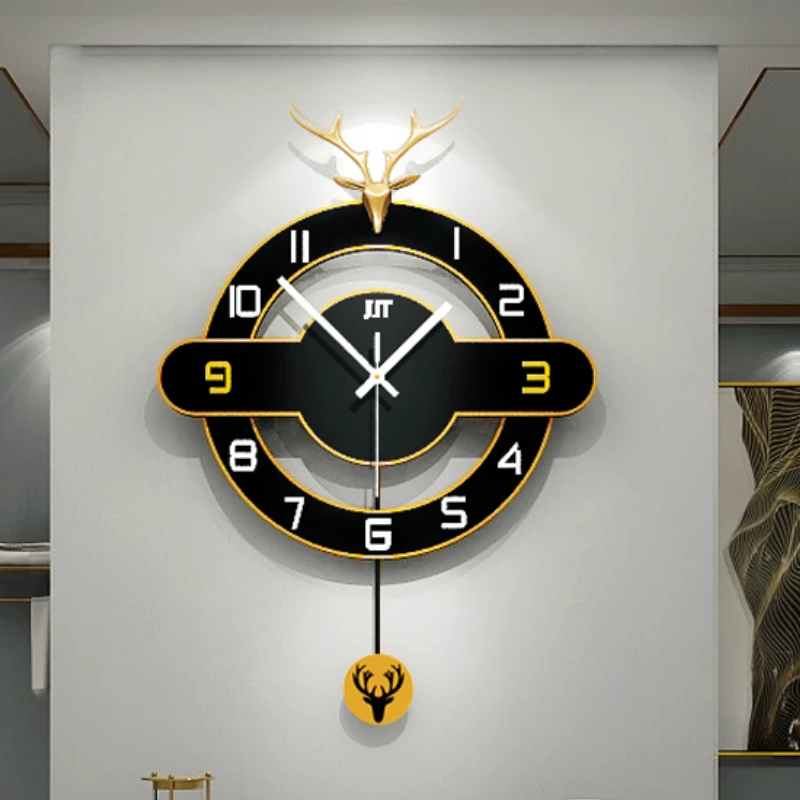 

Nordic Luxury Wall Clock Modern Design Big Creative Unique Wall Clock Minimalist Large Living Room Reloj Pared Home Decor AD50WC
